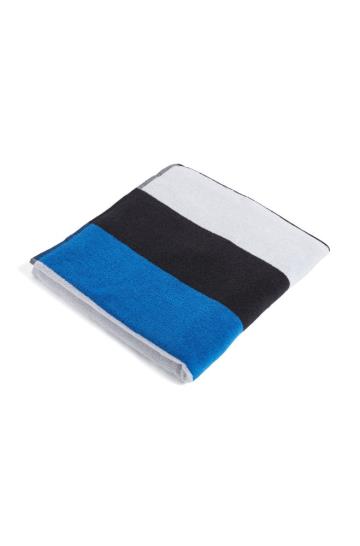 Ręcznik Plażowy BOSS Block Stripe Logo Głęboka Niebieskie Męskie (Pl21248)